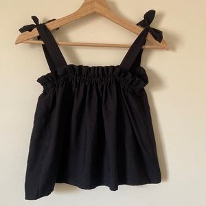 Handmade Crop Top with Tie Straps